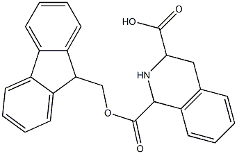 FMOC-D-1,2,3,4-四氢异喹啉-3-羧酸,,结构式
