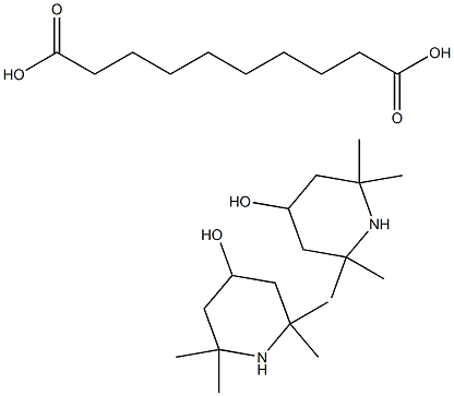 Bis(2,2,6,6-tetramethyl-4-piperidinol) sebacate 化学構造式