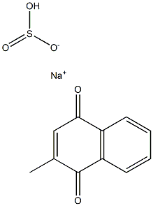 2-methyl-1,4-naphthoquinone sodium hydrogen sulfite Struktur