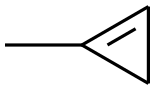 1-甲基环丙烯,,结构式