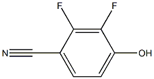 2,3-二氟-4-羟基苯腈, , 结构式