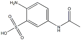 2-amino-5-acetamidobenzenesulfonic acid Struktur