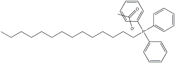 Tetradecyltriphenylphosphonium acetate Structure