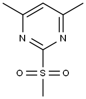 4,6-Dimethyl-2-methylsulfonylpyrimidine 化学構造式