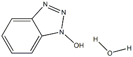 一水1-羟基苯并三氨唑 结构式
