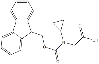 FMOC-D-cyclopropylglycine 化学構造式