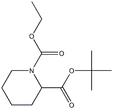 3-S-BOC-piperidinecarboxylic acid ethyl ester Structure