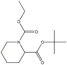 3-S-BOC-哌啶甲酸乙酯,,结构式