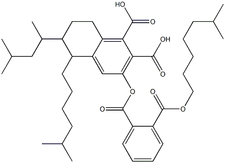 邻苯二甲酸二异辛酯(邻酞酸二异辛酯) 结构式