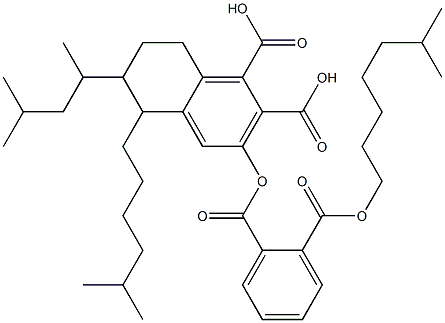 邻苯二甲酸二异辛酯(邻酞酸二异辛酯), , 结构式