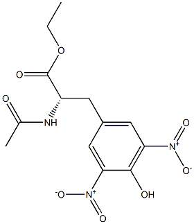 N-乙酰-3,5-二硝基-L-酪氨酸乙酯,,结构式