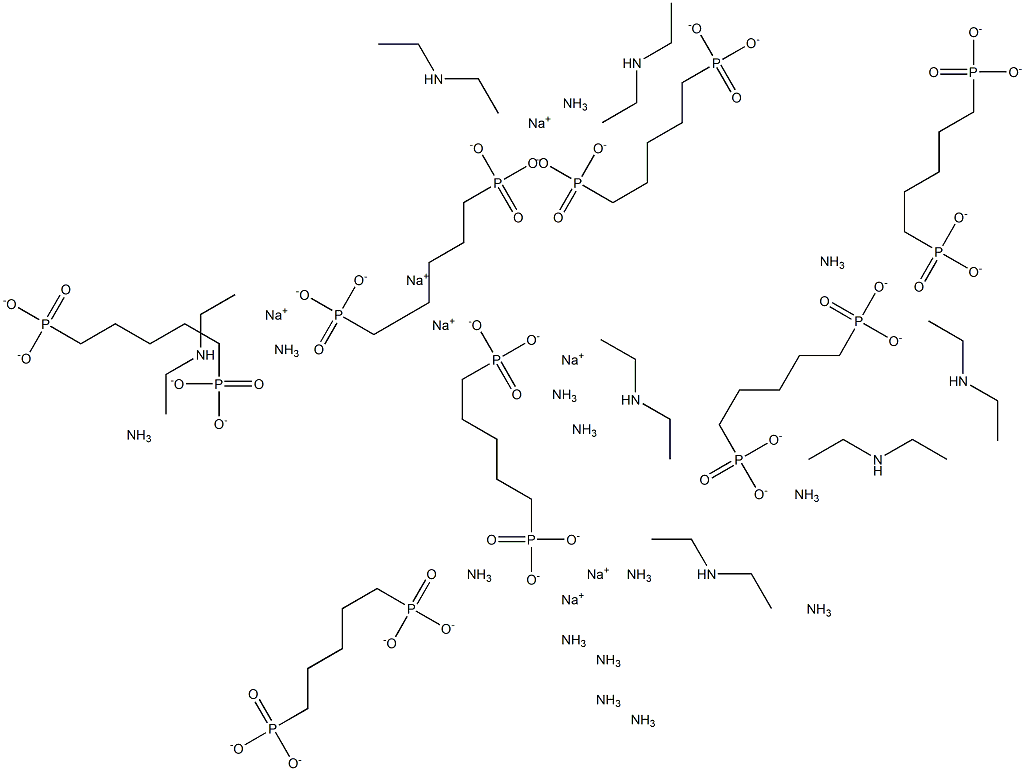 二乙基三胺五亚甲基膦酸七钠 结构式