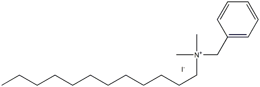 十二烷基二甲基苄基碘化铵,,结构式