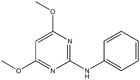 2-苯胺-4,6-二甲氧基嘧啶, , 结构式