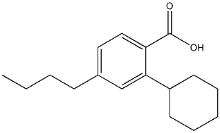 P-n-butylcyclohexylbenzoic acid Structure
