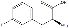 S-2-amino-3-(3'-fluorophenyl)propionic acid Struktur