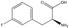 S-2-氨基-3-(3'-氟苯基)丙酸,,结构式