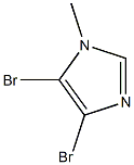 4,5-dibromo-1-methyl-1H-imidazole 化学構造式