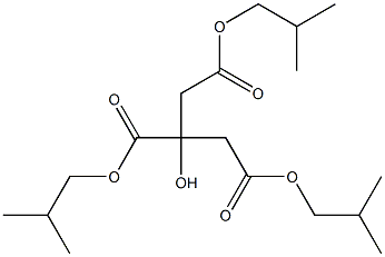 Triisobutyl citrate 化学構造式