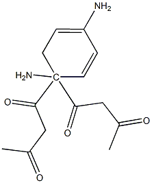 4,4-双乙酰乙酰对苯二胺,,结构式