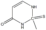 2-methylthiouracil Structure