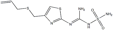 3[[[2-[(diaminomethylene)amino]-4-thiazolyl]methyl]thio]-N-sulfamoylpropene
