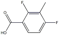 2,4-二氟-3-甲基苯甲酸,,结构式