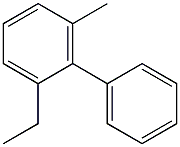 2-乙基-6-苯基甲苯 结构式