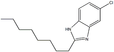 5-氯-2-辛基苯并咪唑,,结构式