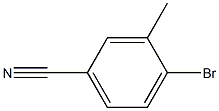 4-溴-3-甲基苯腈,,结构式
