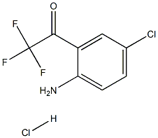 2-三氟乙酰基对氯苯胺盐酸盐, , 结构式