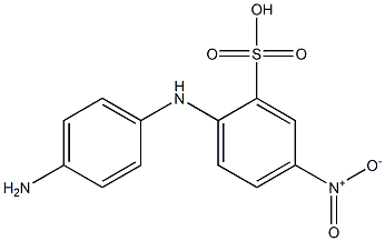 4-nitro-4'-aminodiphenylamine-2-sulfonic acid 化学構造式