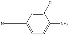 4-氨基-3-氯苯腈,,结构式