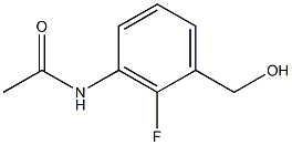 3-乙酰氨基-2-氟苄醇,,结构式