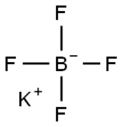 Potassium fluoroborate Struktur