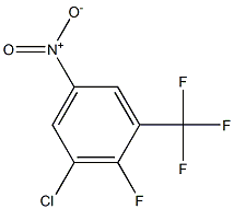 3-氯-2-氟-5-硝基三氟甲苯, , 结构式