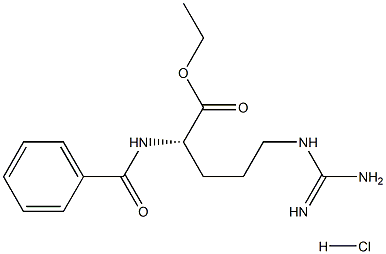 Benzoyl-L-arginine ethyl ester-HCl Struktur