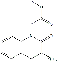 (R)-METHYL2-(3-AMINO-2-OXO-3,4-DIHYDROQUINOLIN-1(2H)-YL)ACETATE Structure