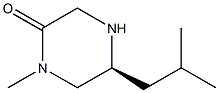 (S)-5-ISOBUTYL-1-METHYLPIPERAZIN-2-ONE Structure