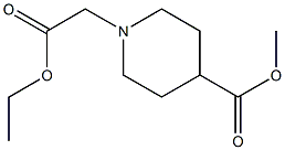 Methyl 1-ethoxycarbonylmethylpiperidine-4-carboxylate Struktur