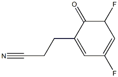 35-二氟苯甲酰乙腈, , 结构式