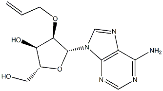 2'-O-Allyl-D-adenosine,,结构式