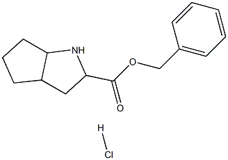 2-azabicyclo (3,3,0)Octane-3-carboxylic acid benzyl ester hydrochloride,,结构式