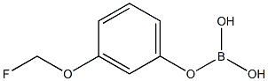 3-fluoromethoxy phenylboric acid Struktur