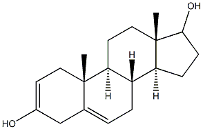 5-androstadiene-3,17-diol,,结构式