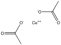 COPPER ACETATE ANHYDROUS 化学構造式