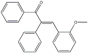 1,2-Diphenyl-3-(2-methoxyphenyl)-prop-2-en-1-one,,结构式