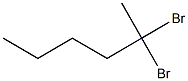 2,2-Dibromohexane Structure