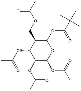 2beta-(2,2-Dimethylpropanoyloxy)-2alpha-acetyloxymethyl-3alpha,4alpha, 5beta-triacetyloxy-tetrahydropyran