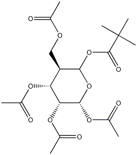  2beta-(2,2-Dimethylpropanoyloxy)-2alpha-acetyloxymethyl-3alpha,4alpha, 5beta-triacetyloxy-tetrahydropyran